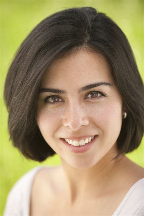 Beautiful Young Hispanic Woman Portrait Stock Image Image Of