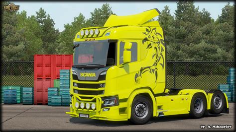 SCANIA S R GRIFFIN Multicolor MOD Euro Truck Simulator Mod ETS Mod