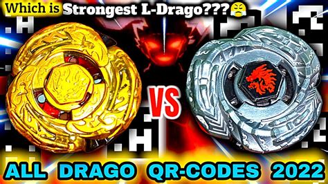 Guardian L Drago VS Golden L Drago ALL DRAGO Beyblades QR Codes