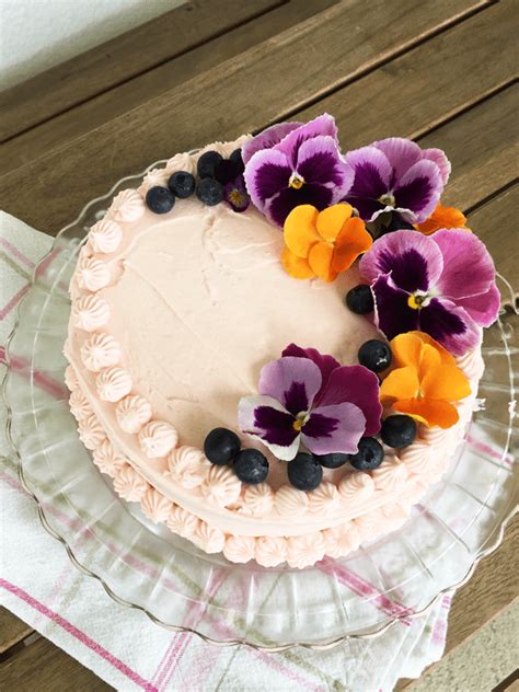 C Ch S D Ng Edible Flowers For Cake Decorating Trang Tr B Nh Th M Ngon