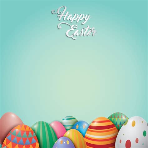 Free Vector Easter Background Design