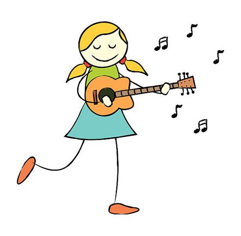 Best Cartoon Of A Blonde Female Singers Illustrations Royalty Free