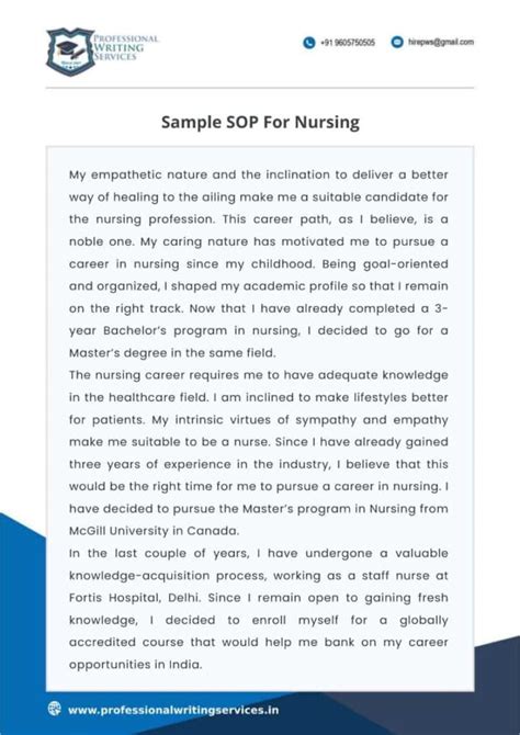How To Write Sop For Nursing Best Guidelines And Samples