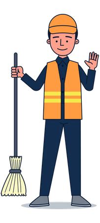 Janitor Man Illustrations Free In SVG PNG EPS IconScout