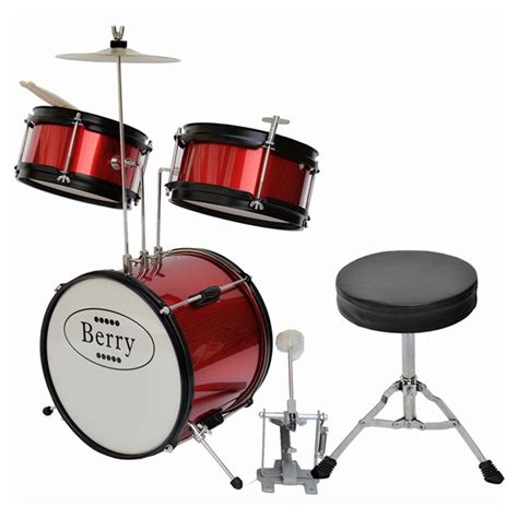 Berry Toys Kids Small Drum Set Red