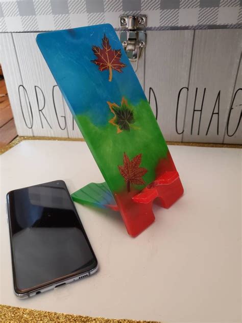 Handmade Resin Phone Stand Customizable Available Etsy