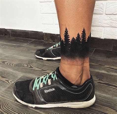 Pin by Nicolás Șelaru on tattooos in 2023 Forest tattoos Ankle