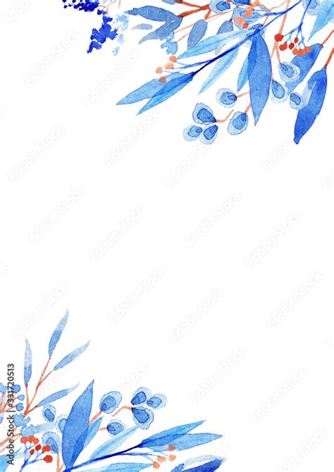 Watercolor Loose Botanic Beautiful Floral Clip Art Elegant Floral