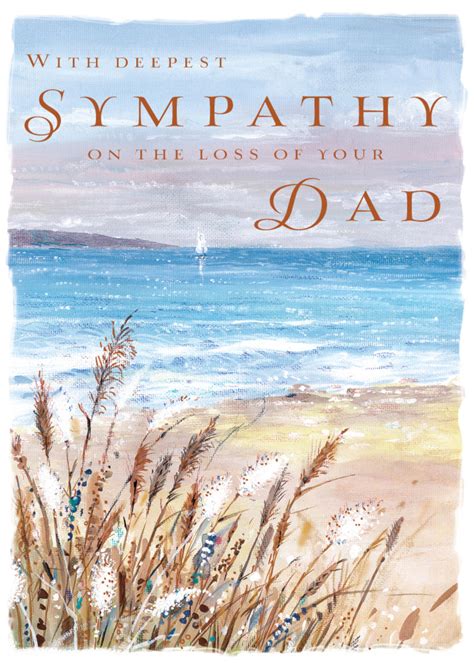 Sympathy Loss Of Dad Sympathy Greeting Card Foil Finished Cards
