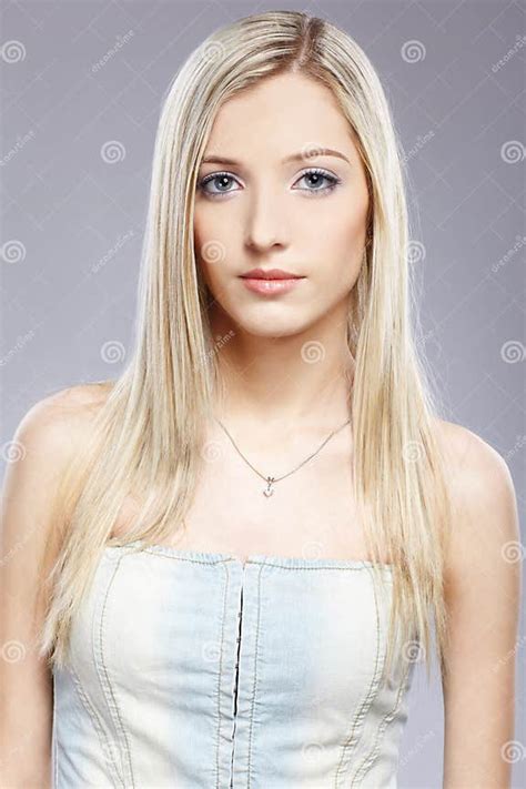 Beautiful Blonde Girl Stock Photo Image Of Girl Hairstyle 13651724