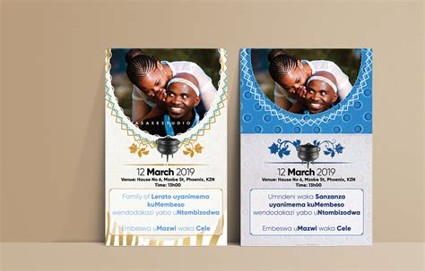 Shweshwe Traditional Wedding Invitation Cards Gallery