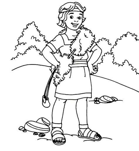 The lord is my shepherd coloring pages are a fun way for kids of all ages to develop creativity, focus, motor skills and color recognition. David The Shepherd Handsome Boy Coloring Pages : Kids Play ...