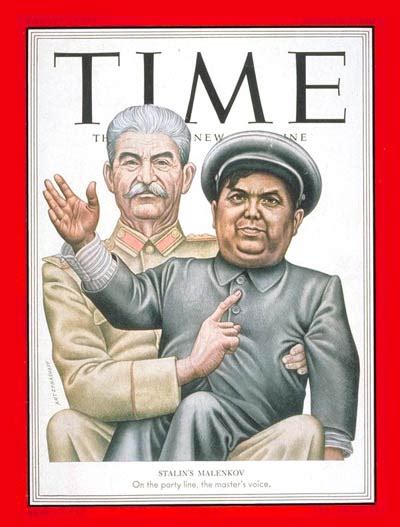 Time Magazine Cover Joseph Stalin And Gregory Malenkov Oct 6 1952