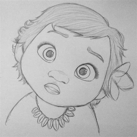 All the best baby moana sketch 35+ collected on this page. Moana Drawing at PaintingValley.com | Explore collection ...