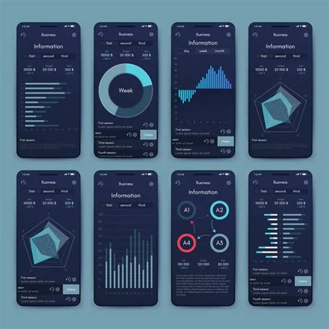 Different Ui Ux Gui Screens And Flat Web Icons For Mobile Apps ⬇