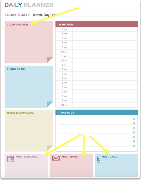 Free Daily Task Planner Excel Templates