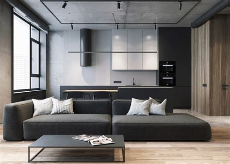 Here, the interior designer chester jones worked with the idea that. Grey, Raw, Masculine Interiors