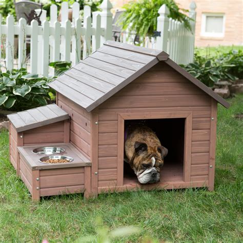 Boomer And George A Frame Dog House With Food Bowl Tray And Storage Cubby