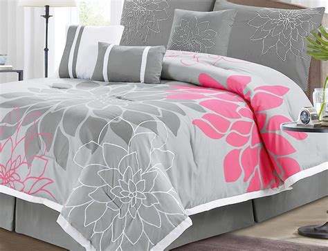 Chd Home Textiles Newbury 7 Piece Bedding Set Queen Pink
