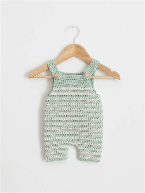 Crochet Baby Romper Calming Green Free Pattern Croby Patterns