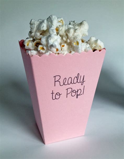 Baby Shower Popcorn Favor Ready To Pop Popcorn Box Popcorn