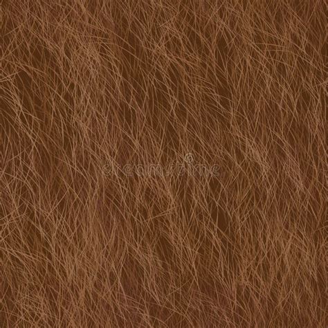Vector Fur Seamless Pattern Brown Background Stock Vector