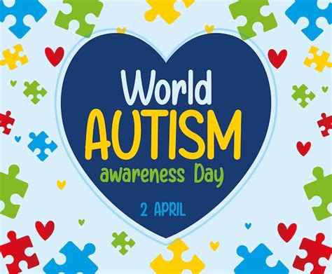 Premium Vector April 2 World Autism Awareness Day