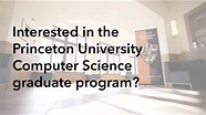 Princeton Computer Science: Meet our Graduate Program - YouTube