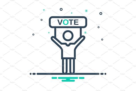 Vote Election Icon Illustrator Graphics Creative Market