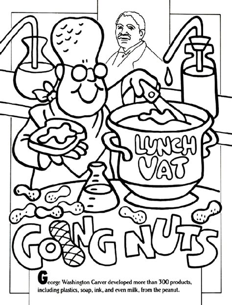 Free download 37 best quality george washington carver coloring page at getdrawings. Nutty Inventions Coloring Page | crayola.com