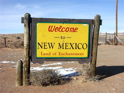 New Mexico State Welcome Sign A Photo On Flickriver