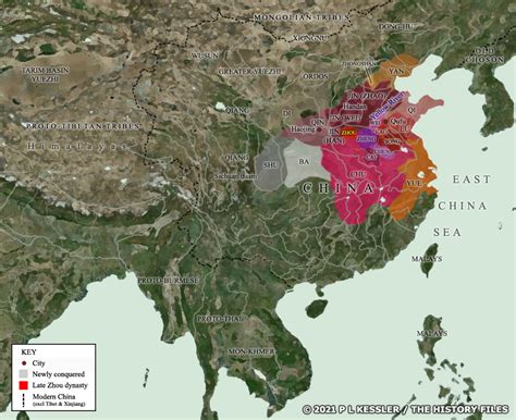 Map Of China C400 Bc