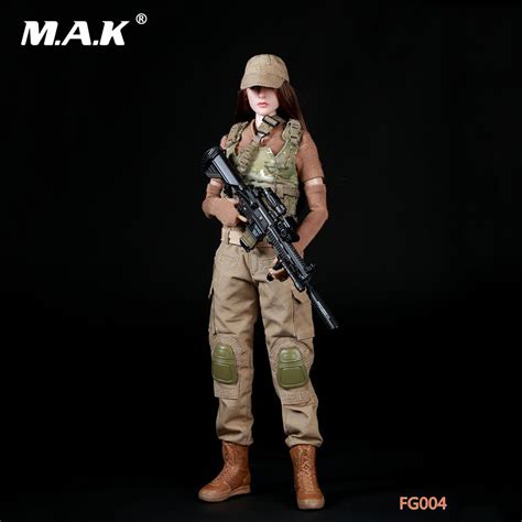 16 Scale Female Clothes Fg004 Military Combat Clothing Suits Custom 12