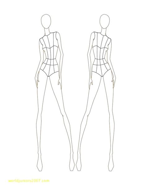 Fashion Drawing Template At Explore Collection Of