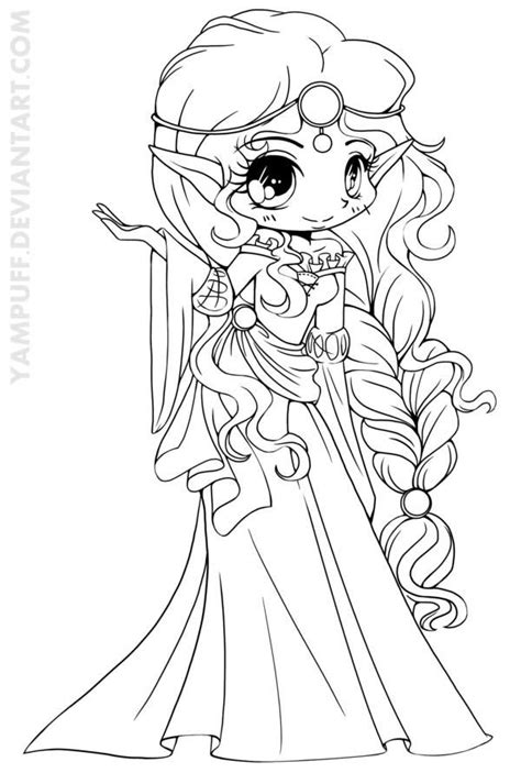 Pin By Елена On Chibi Images Chibi Coloring Pages Princess Coloring