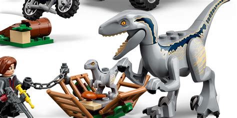 Lego Jurassic World Dominion Captura De Los Velocirraptores Blue Y Beta