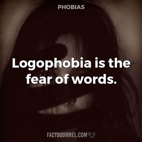 Logophobia Is The Fear Of Words Factsquirrel