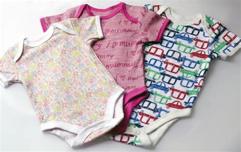 Infant Baby Body Suits In Assorted Colors And Print Accessories