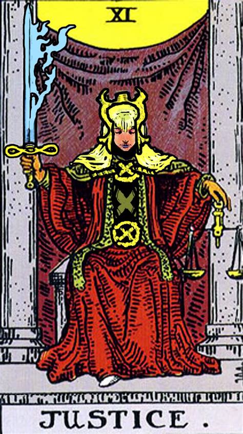 This card is used in game playing as well as in divination. Cauldron of the Goddess: Daily Tarot: Justice Card
