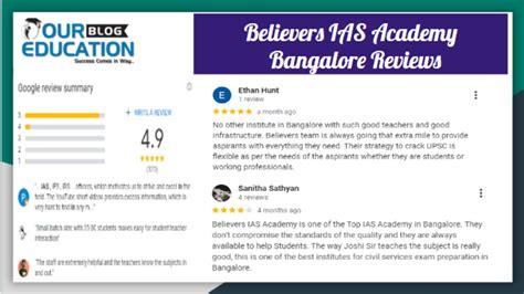 Believers Ias Academy Bangalore Reviews