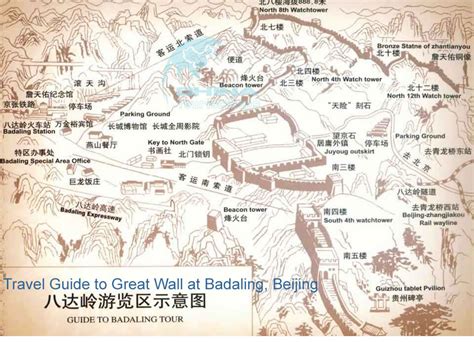 Great Wall Of China Map Travel Maps Of Badaling Mutianyu