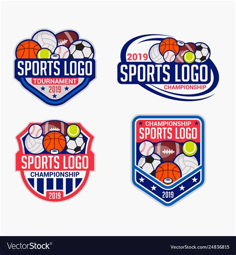 Sports Logo Badge Royalty Free Vector Image Vectorstock