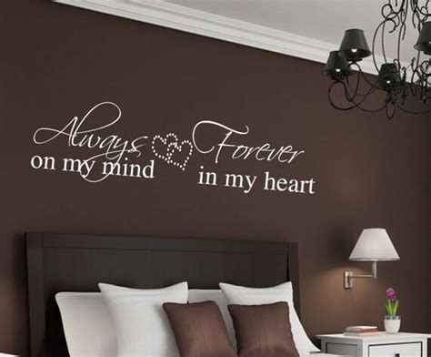 Always On My Mind Forever In My Heart Romantic Wall Decal