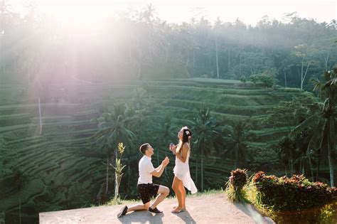 Ubud Bali Surprise Proposal Photography Tegalalang Rice Terraces