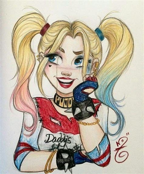 Harley Quinn Anime Drawing At Explore Collection