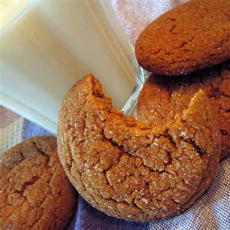 Add egg substitute, water and vinegar. Diabetic Chewy Molasses Ginger Cookies Recipe | Yummly ...