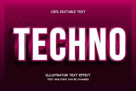 Techno Text Effect Graphic By 4gladiatorstudio44 · Creative Fabrica