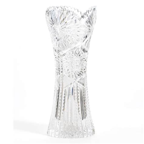 Exceptional American Brilliant Cut Crystal Vase At 1stdibs American Brilliant Cut Glass Vase