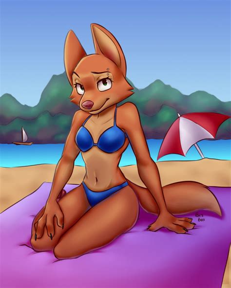 Diane Foxington The Badguys Beach Time Cartoonbelly