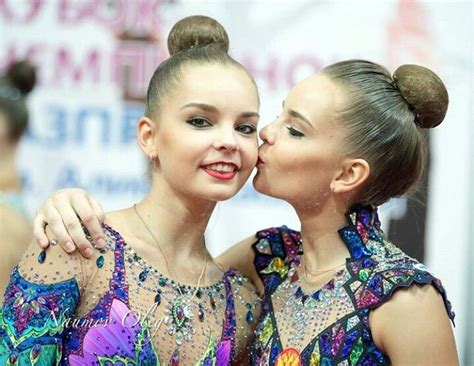World champion with the ribbon, dina put in a strong performance but her sister arina was even better scoring 24.7, 0.05 ahead of her sister. Arina & Dina | Rhythmic gymnastics training, Artistic ...